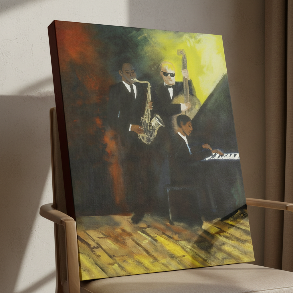 Black Jazz Musicians Wall Art | Framed African American Home Decor