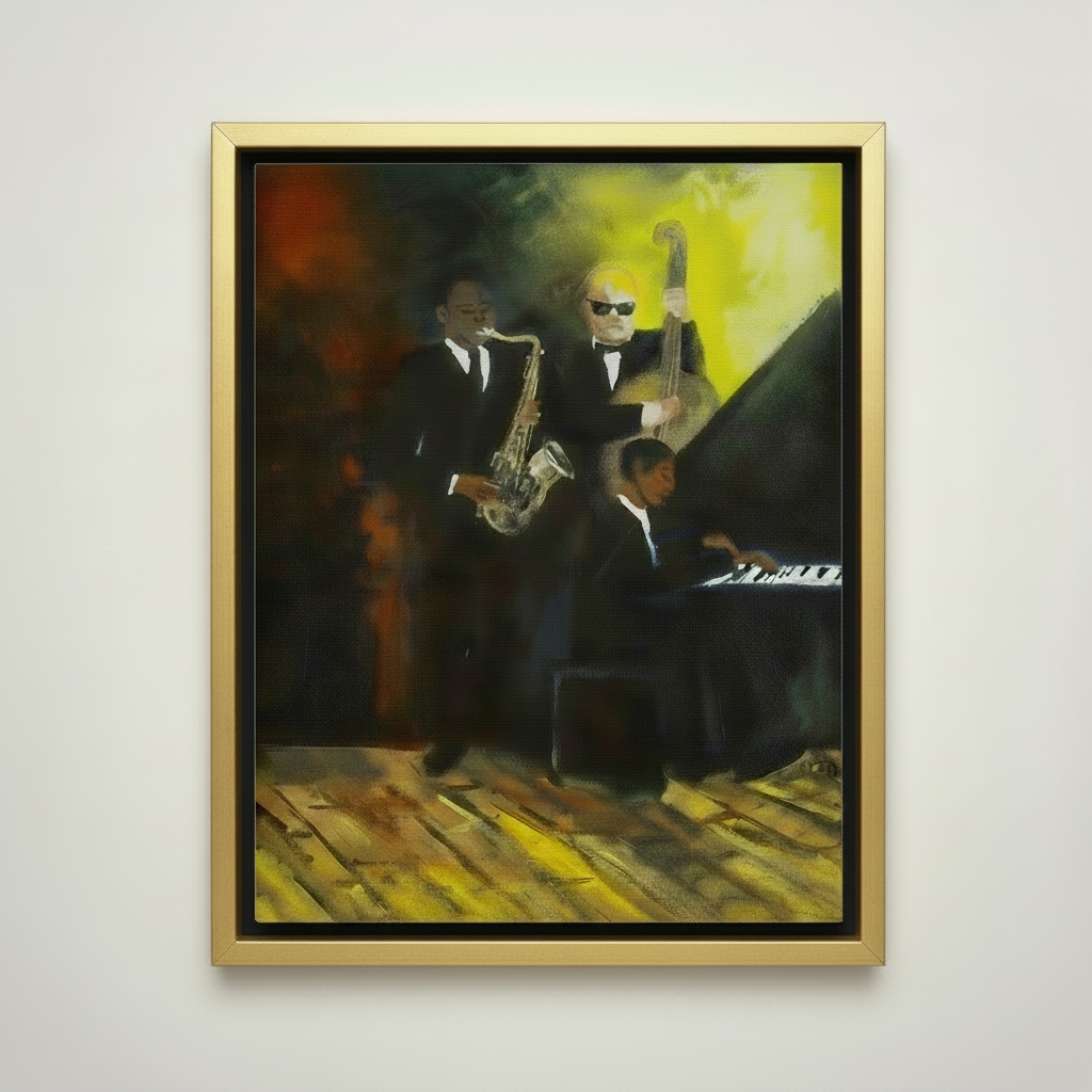 Black Jazz Musicians Wall Art | Framed African American Home Decor