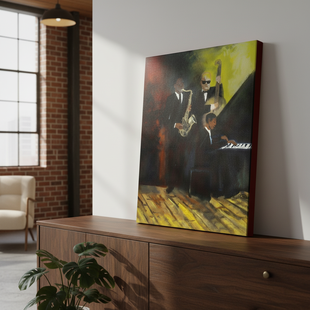 Black Jazz Musicians Wall Art | Framed African American Home Decor