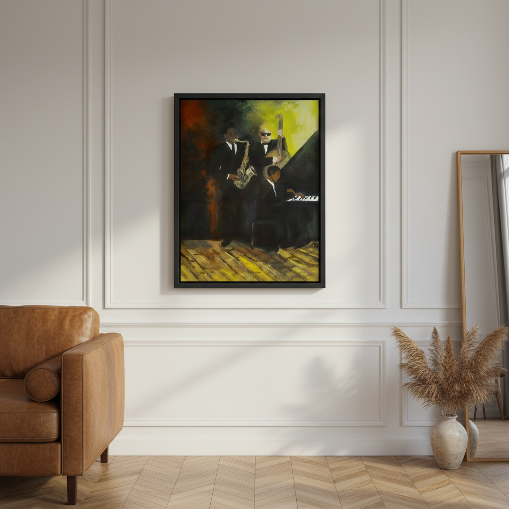 Black Jazz Musicians Wall Art | Framed African American Home Decor