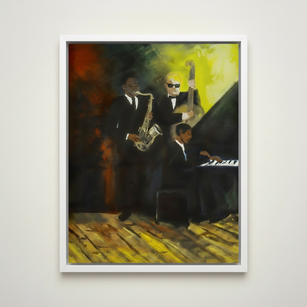 Black Jazz Musicians Wall Art | Framed African American Home Decor