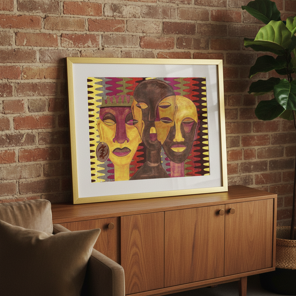 Black Queen Art Print | African American Woman Wall Decor