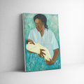 Loving Arms | Original Acrylic Painting |Portrait of Black Motherhood