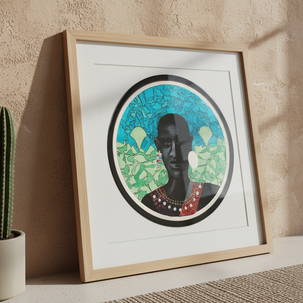 Maasai Warrior Art Print | African American Cultural Wall Decor