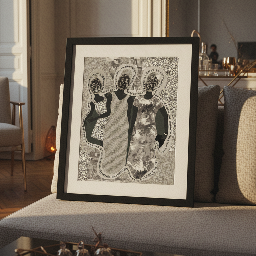 Black Women Diaspora Art Print | African American Wall Decor