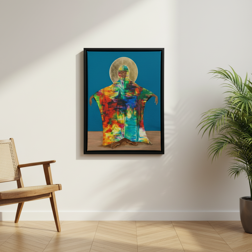 Afrocentric Framed Canvas Wall Art | African American Decor
