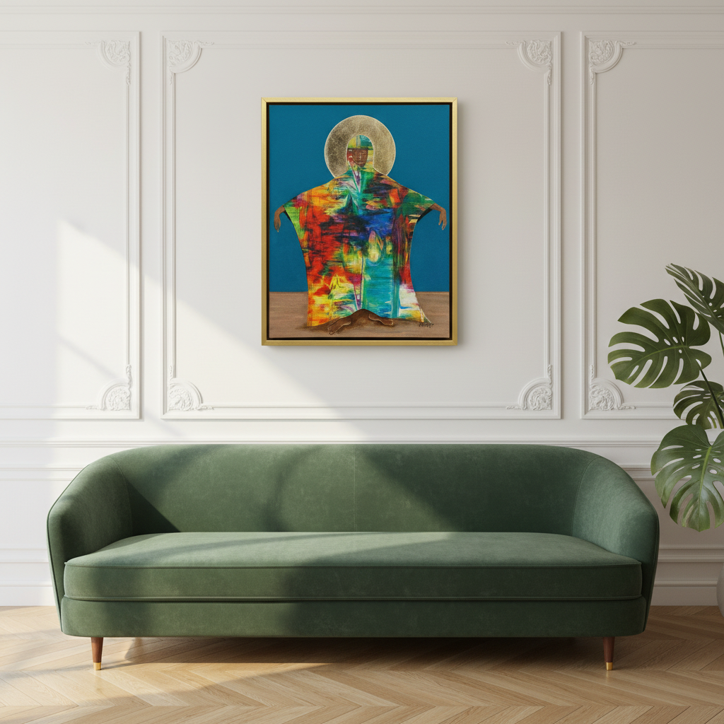 Black Mother Earth Art Print | African American Spiritual Wall Decor