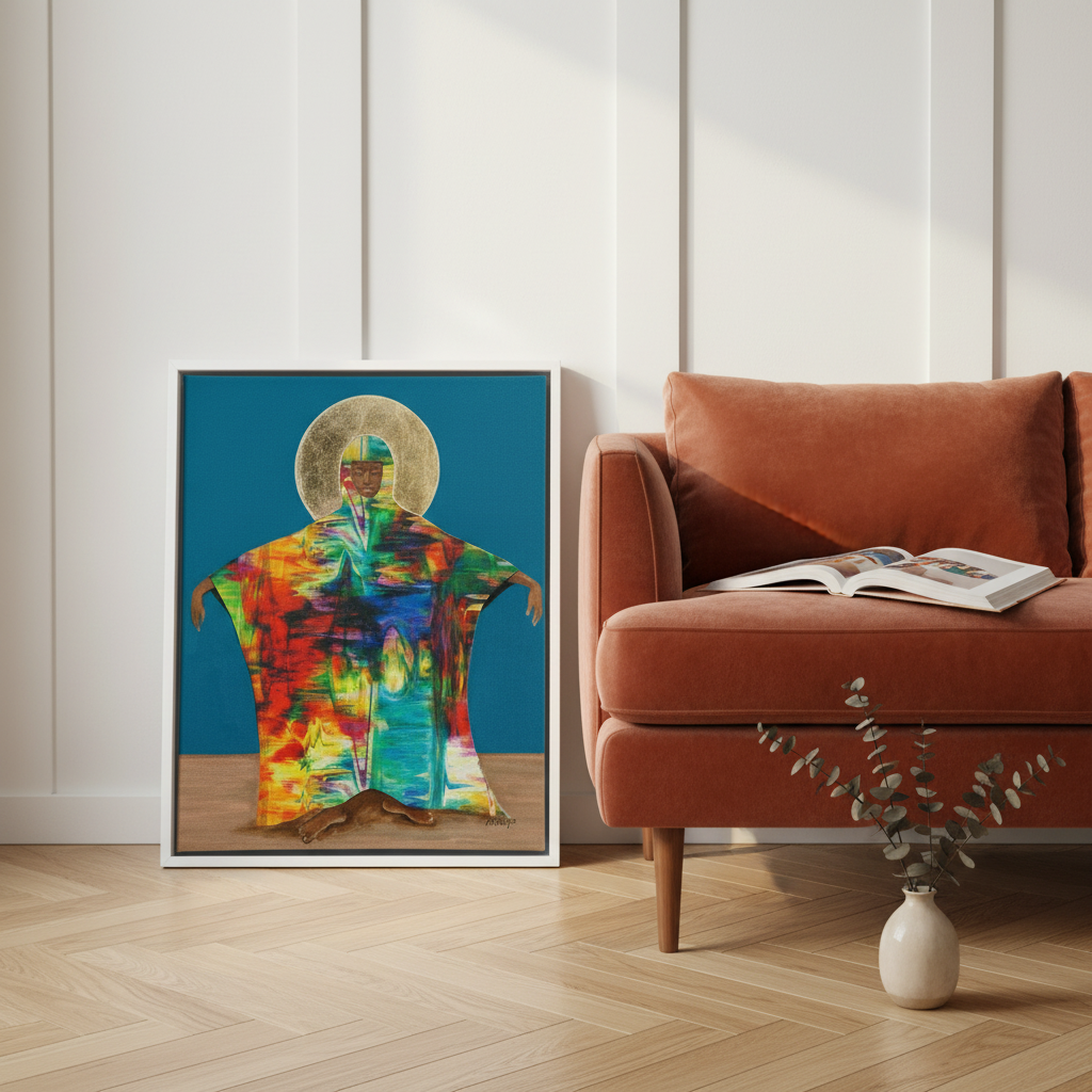 Black Mother Earth Art Print | African American Spiritual Wall Decor