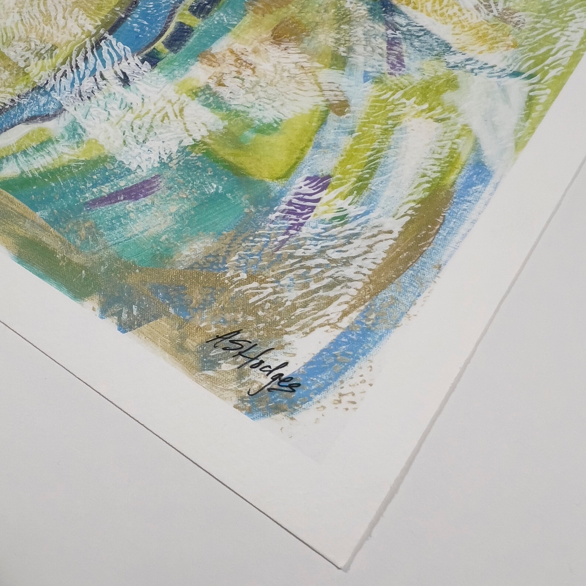 Motion in Teal - Framed Fine Art Print - Antionette's Artistry