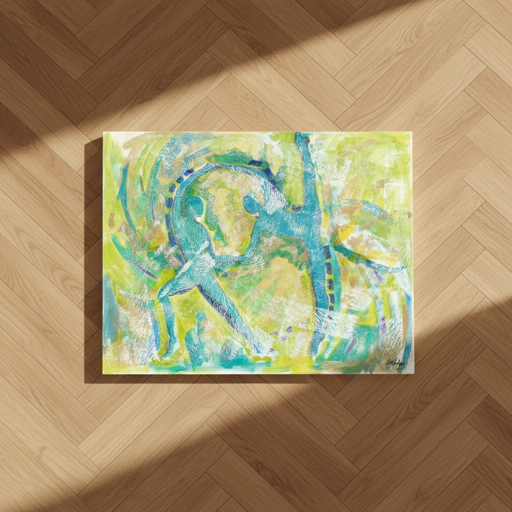 Abstract Black Dance Art Print | African American Wall Decor