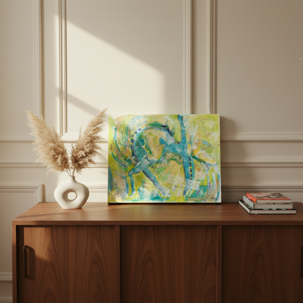 Abstract Canvas Wall Art | African American Decor