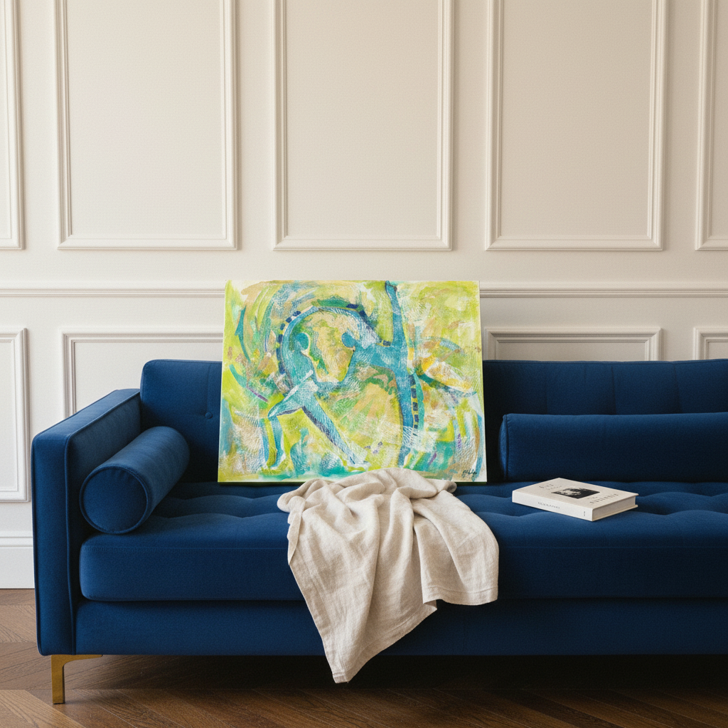 Abstract Canvas Wall Art | African American Decor