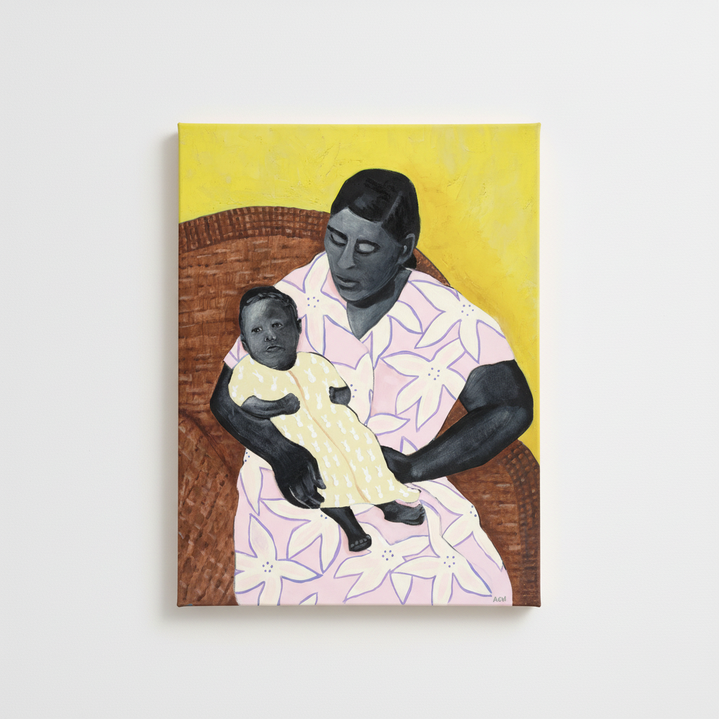Black Mother and Child Wall Art | Framed African American Decor