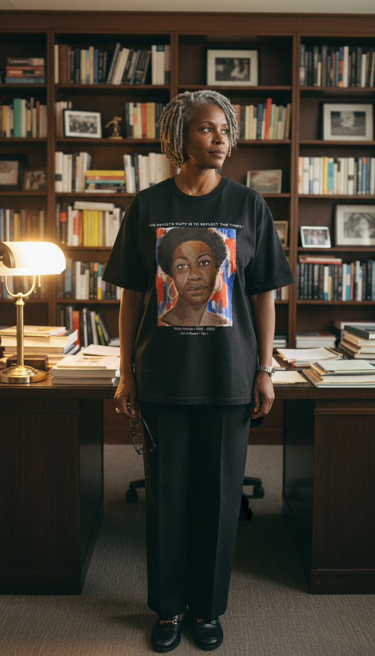 Nina Simone Red White and Blues Tee