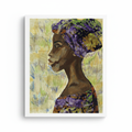 Nyanda African woman unframed art print on white background