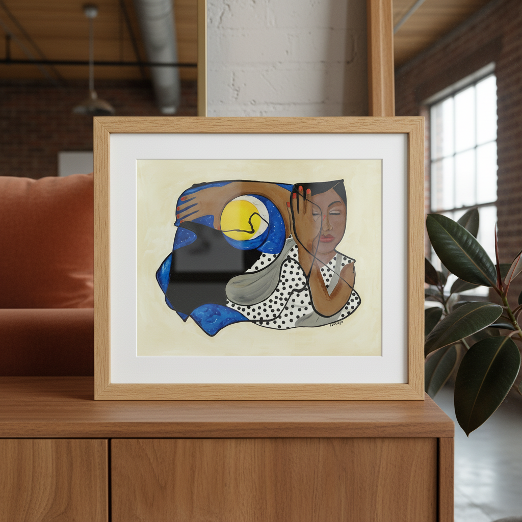 Cosmic Art - One With The Universe Line Art Print