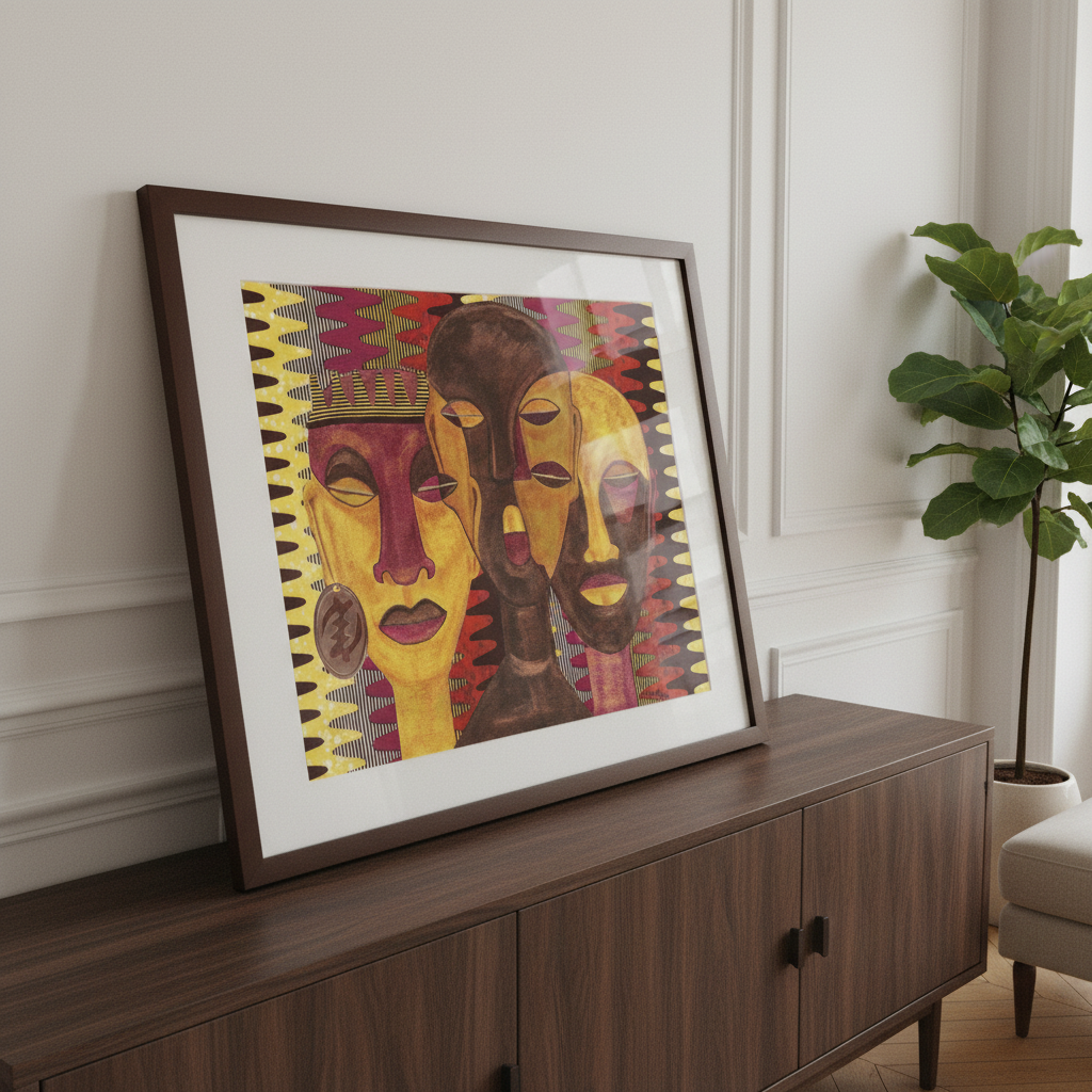 Black Queen Art Print | African American Woman Wall Decor