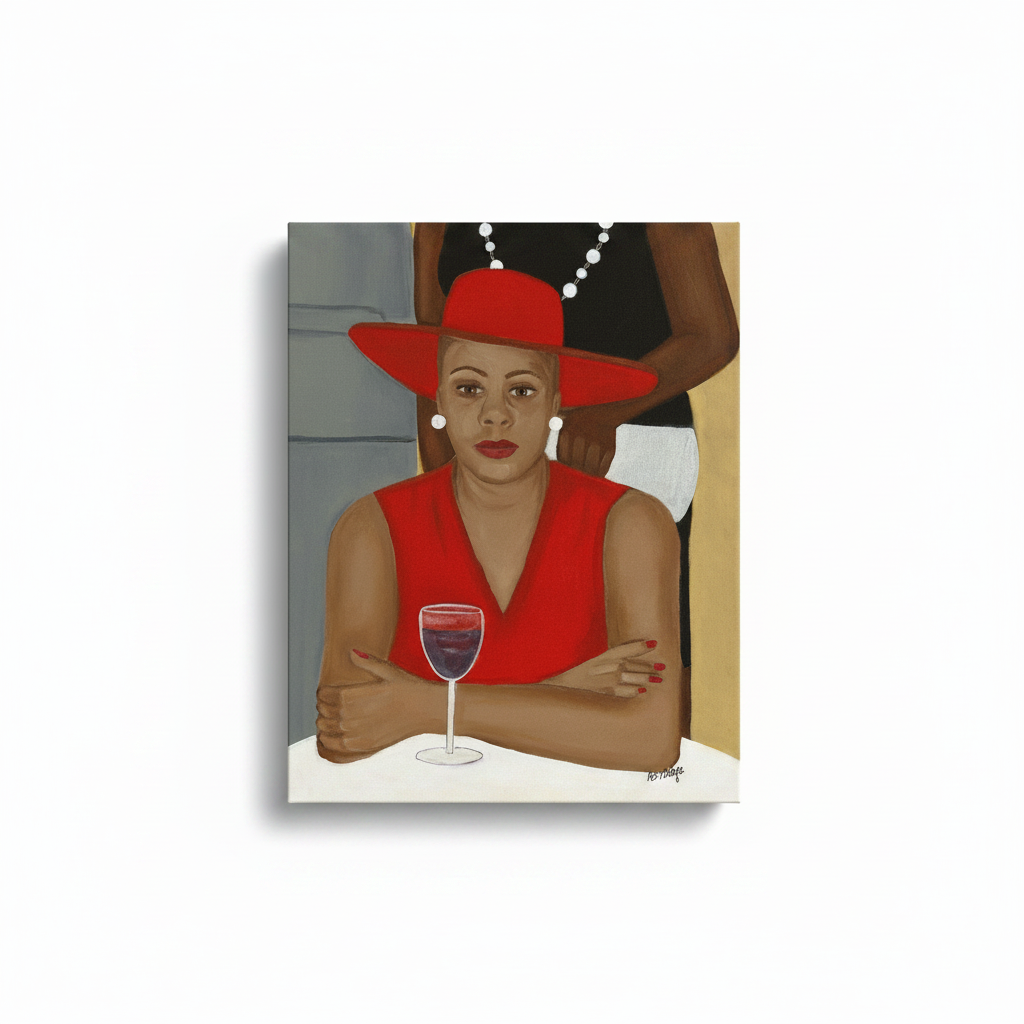 Black Church Lady Art Print | African American Cultural Wall Decor