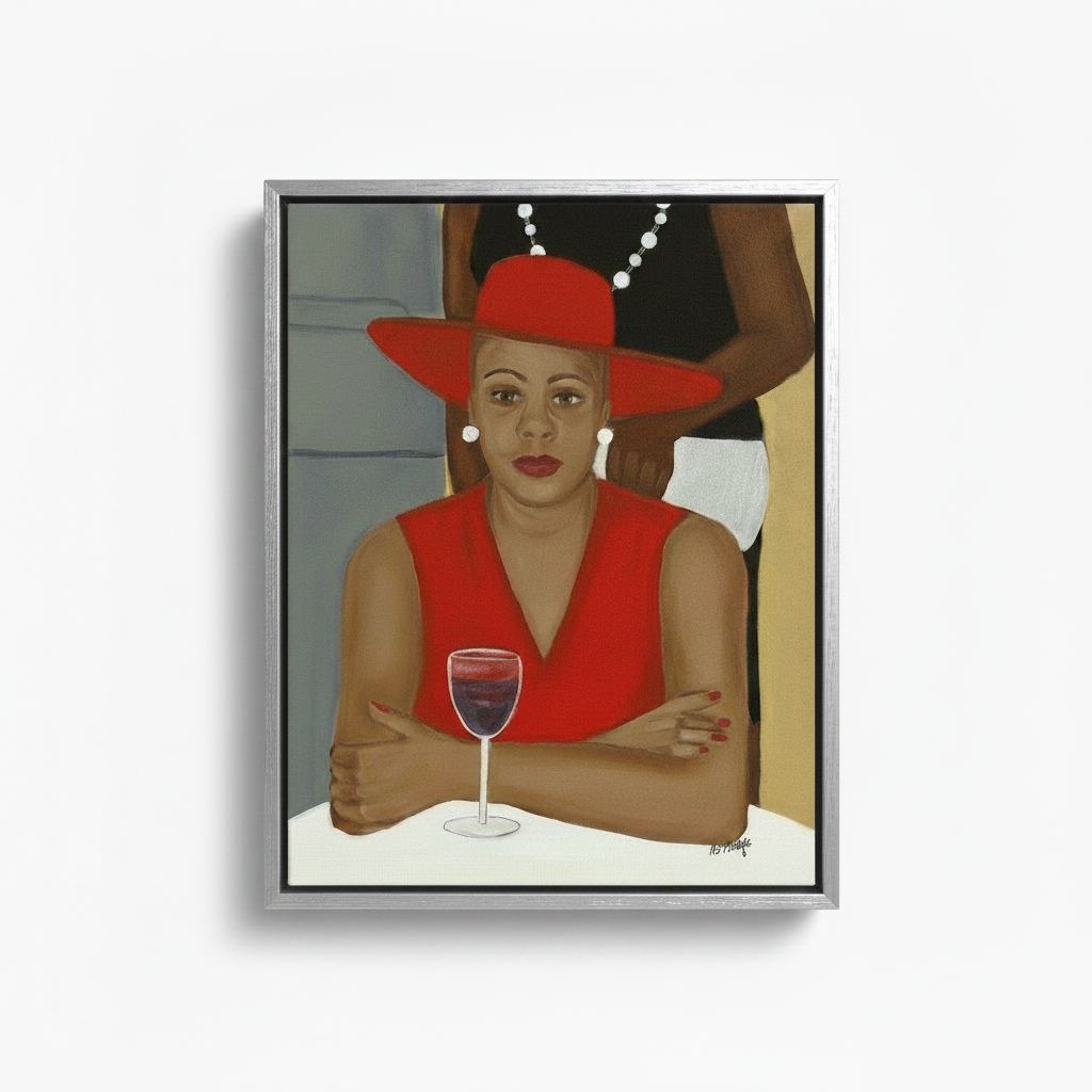 Black Church Lady Art Print | African American Cultural Wall Decor