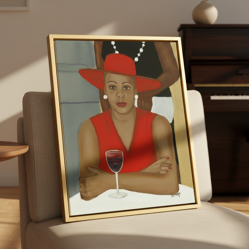Black Church Lady Art Print | African American Cultural Wall Decor