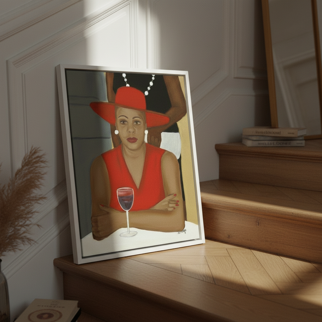 Black Church Lady Art Print | African American Cultural Wall Decor