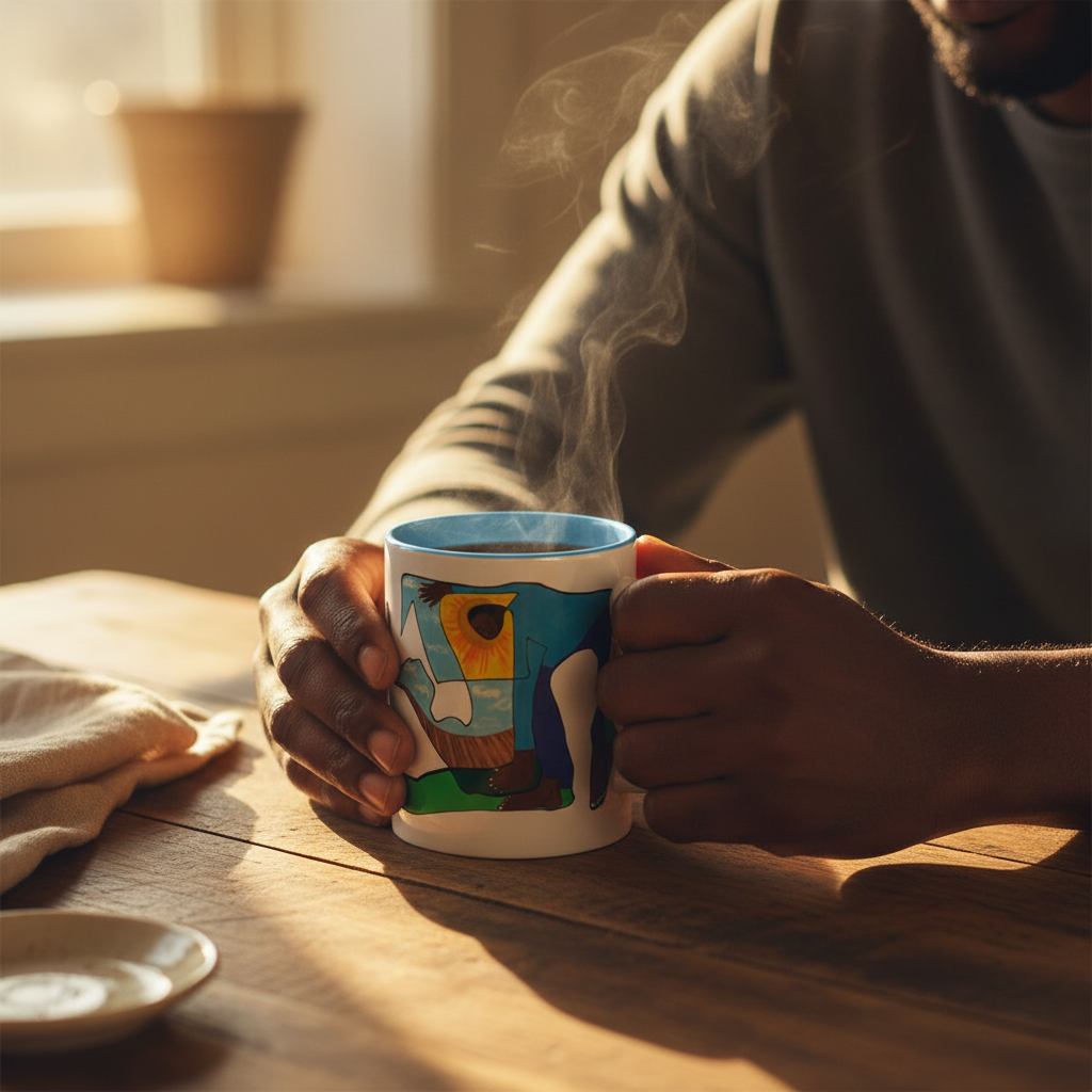 Sharecropper Black History Art Mug - Ceramic Coffee Mug - African American Heritage Gift