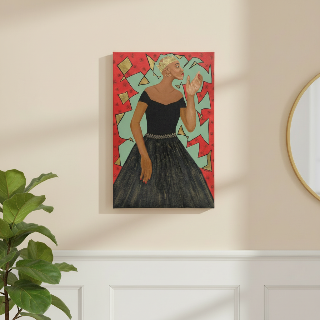 Black Woman Empowerment Canvas Wall Art | African American Home Decor