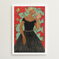 She Wears The Crown fine art print — full artwork image of Black woman empowerment portrait