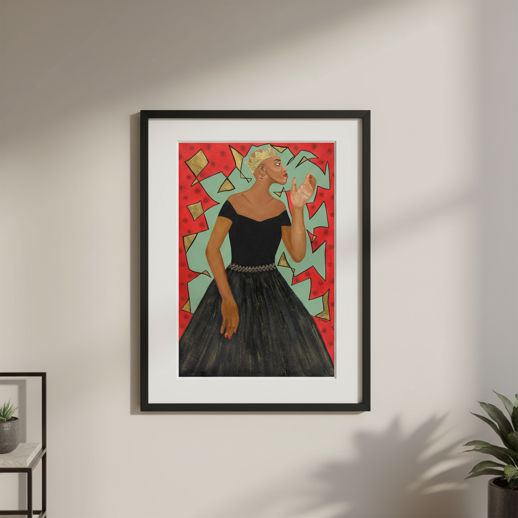 Black Woman Empowerment Art Print | African American Wall Decor