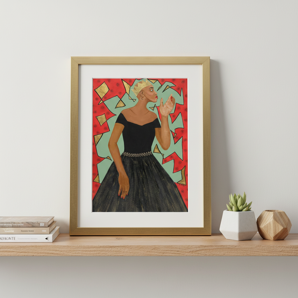 Black Woman Empowerment Wall Art | Framed African American Decor
