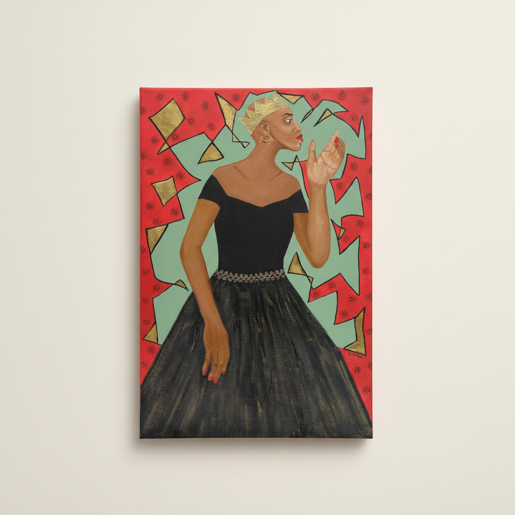 She Wears the Crown — Canvas Print