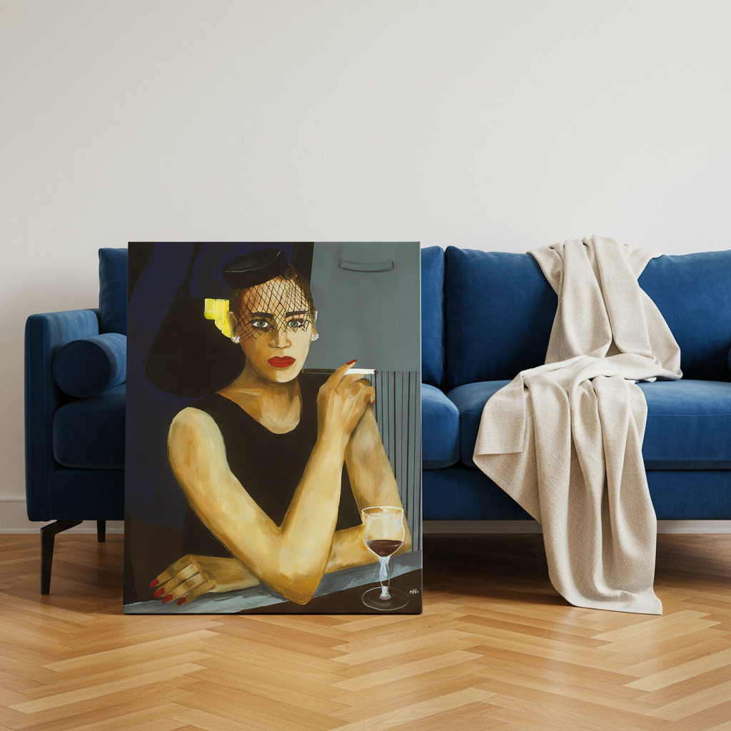 Black Woman Canvas Wall Art | African American Decor