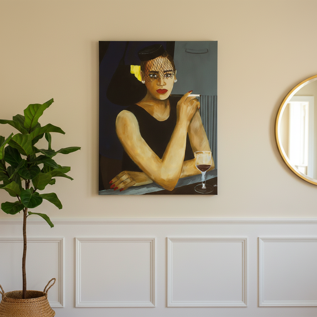 Black Woman Canvas Wall Art | African American Decor