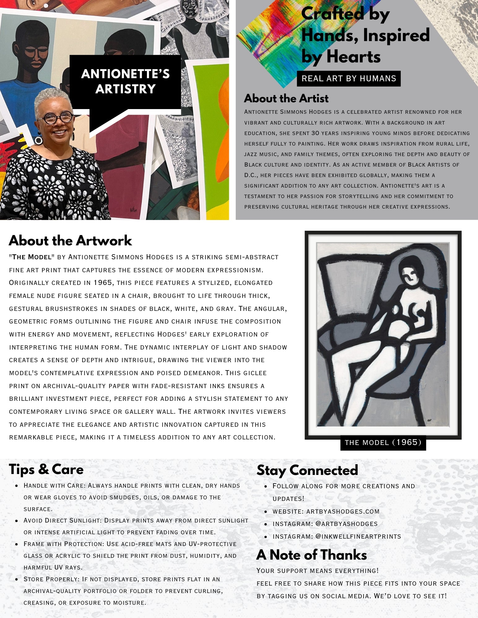 The Model - Framed Fine Art Print - Antionette's Artistry