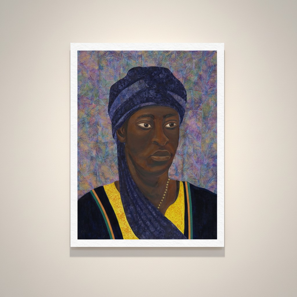 Black Man Portrait Art Print | African American Wall Decor