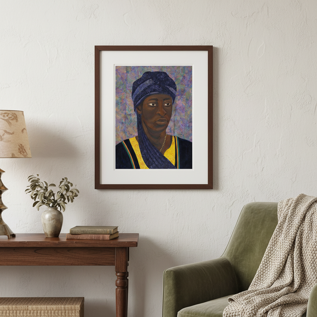 Black Man Portrait Art Print | African American Wall Decor