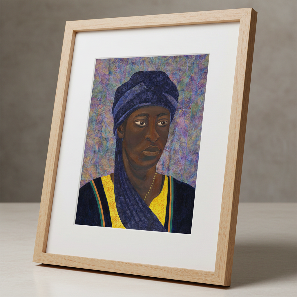 Black Man Portrait Wall Art | Framed African American Decor