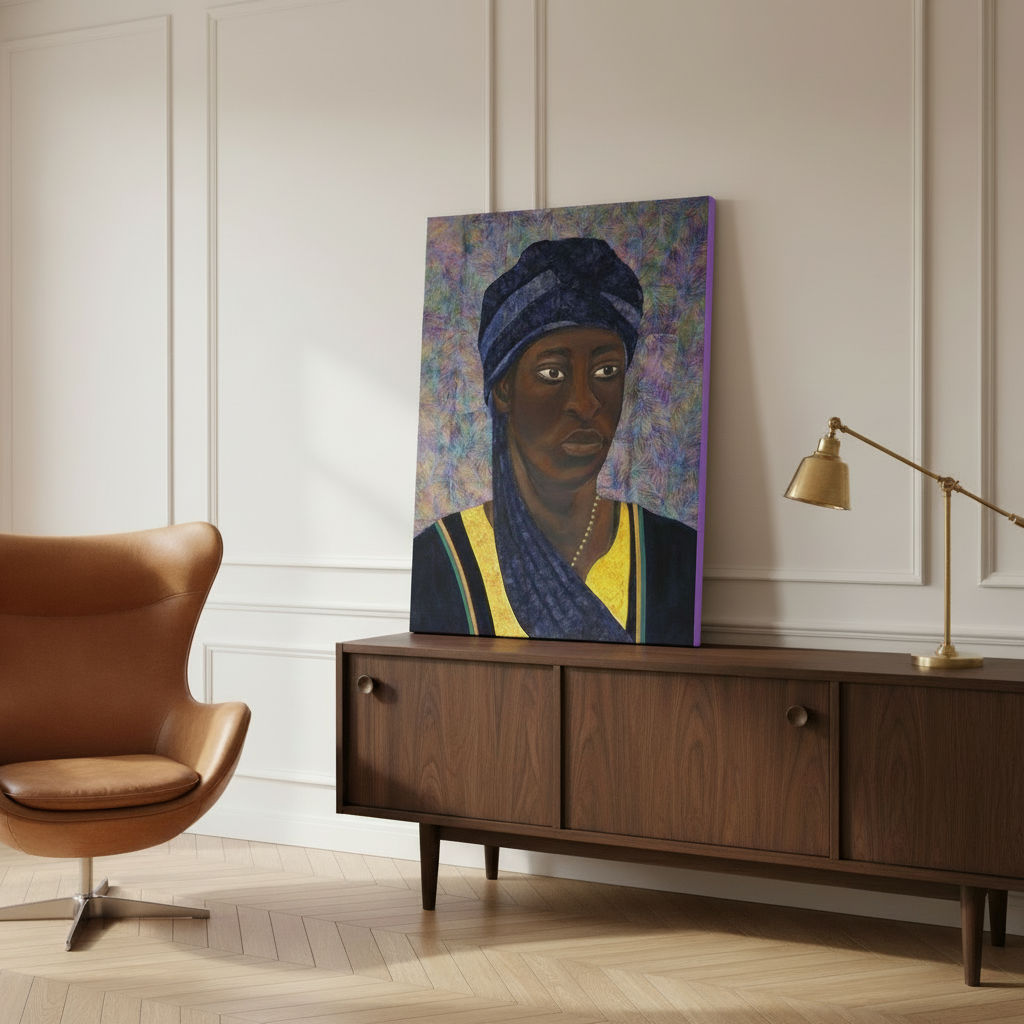 Black Man Portrait Art Print | African American Wall Decor