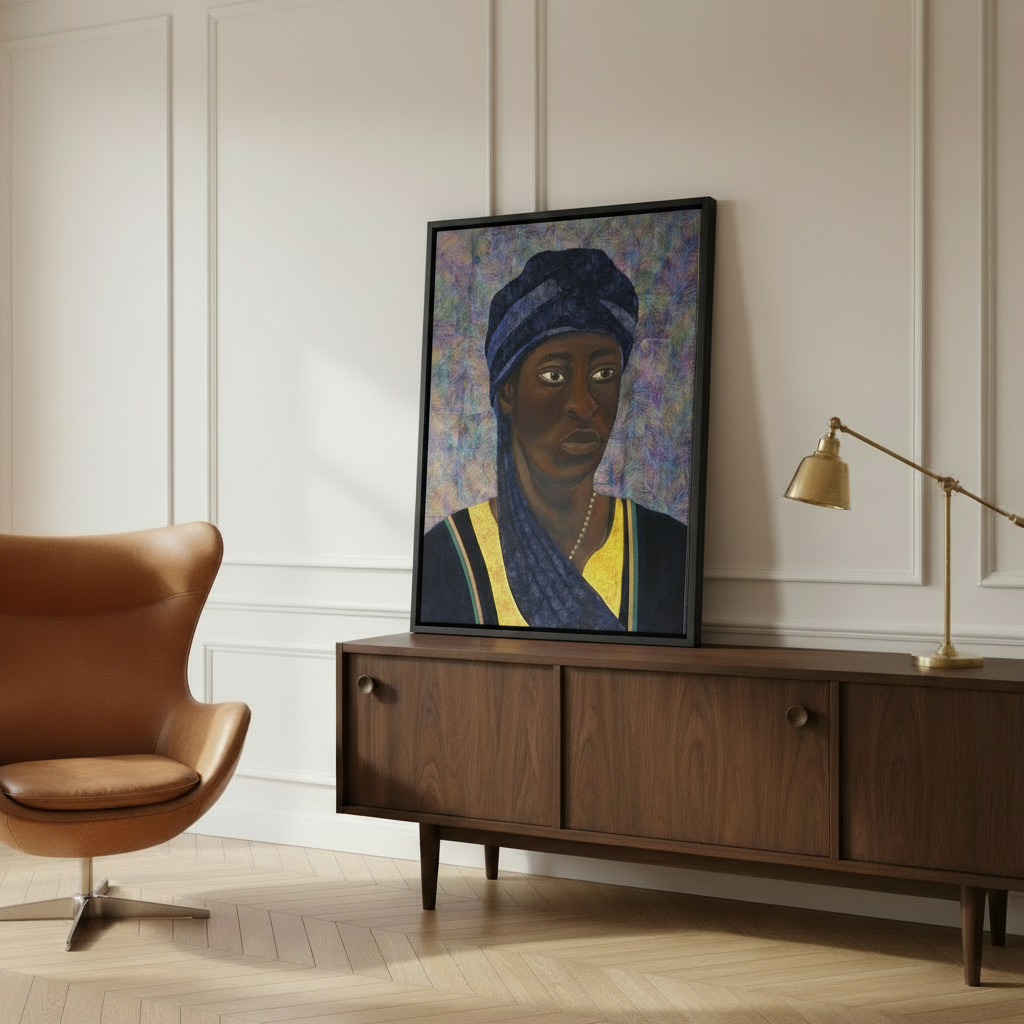 Black Man Portrait Art Print | African American Wall Decor