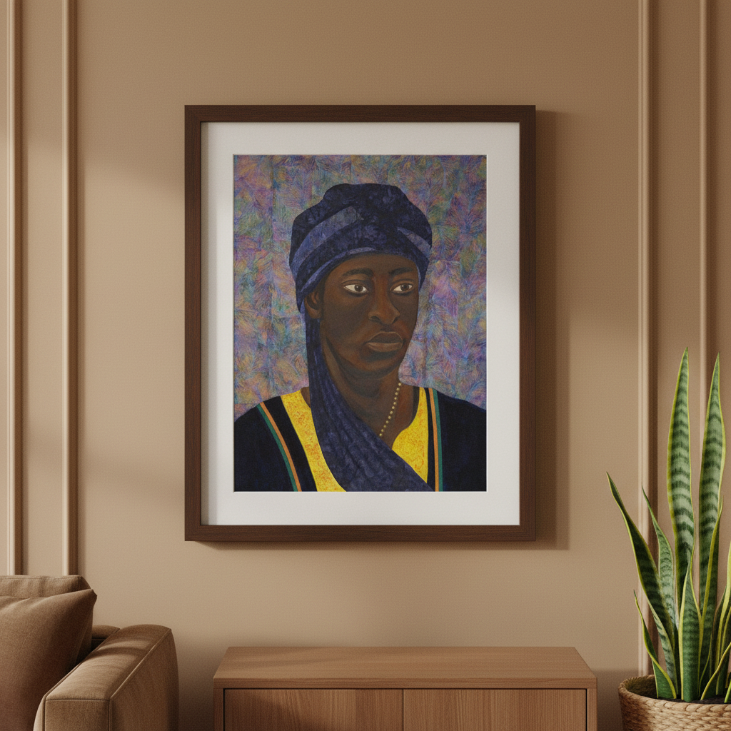 Black Man Portrait Art Print | African American Wall Decor