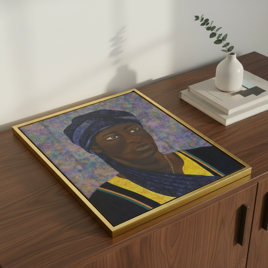 Black Man Portrait Art Print | African American Wall Decor