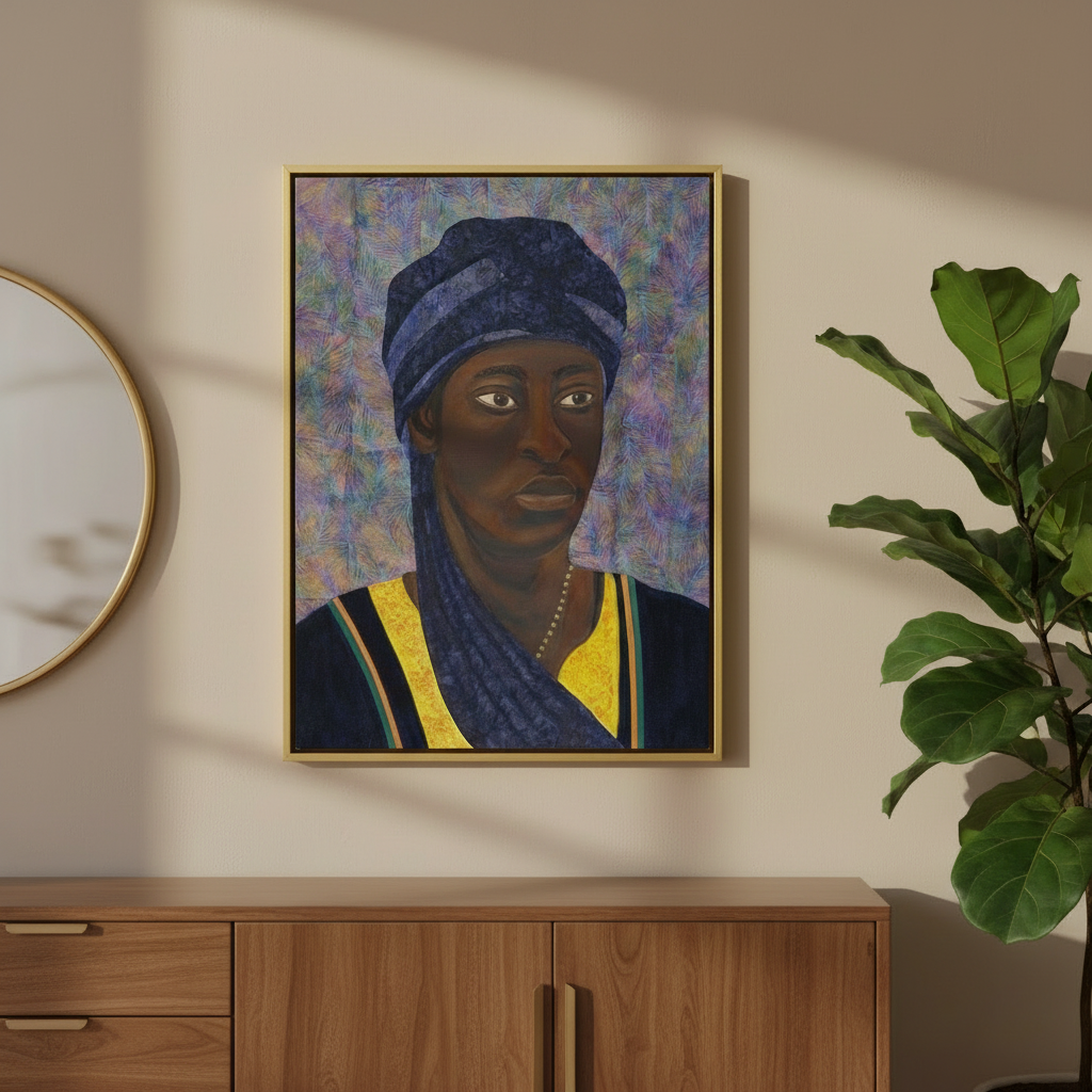 Black Man Portrait Art Print | African American Wall Decor