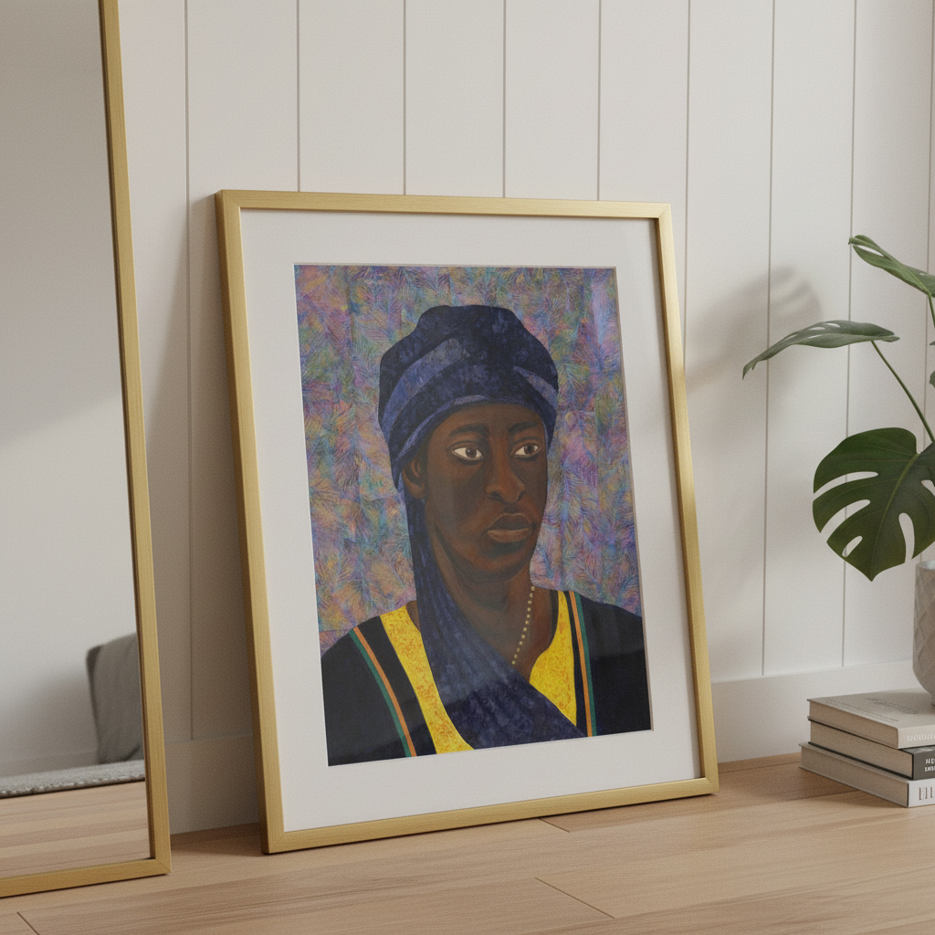 Black Man Portrait Art Print | African American Wall Decor