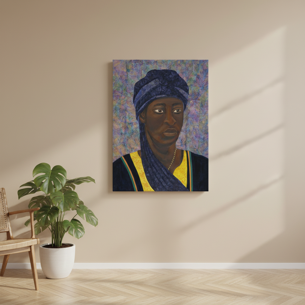 Black Man Canvas Wall Art | African American Home Decor