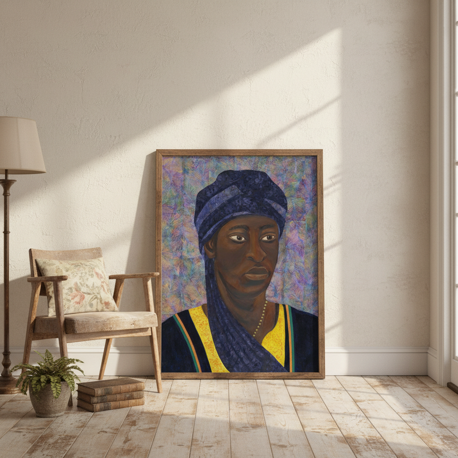Black Woman African Warrior Fine Art Print