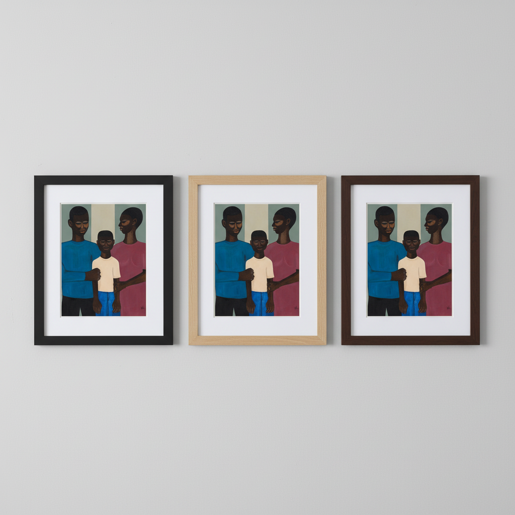 Black Family Wall Art | Framed African American Home Decor
