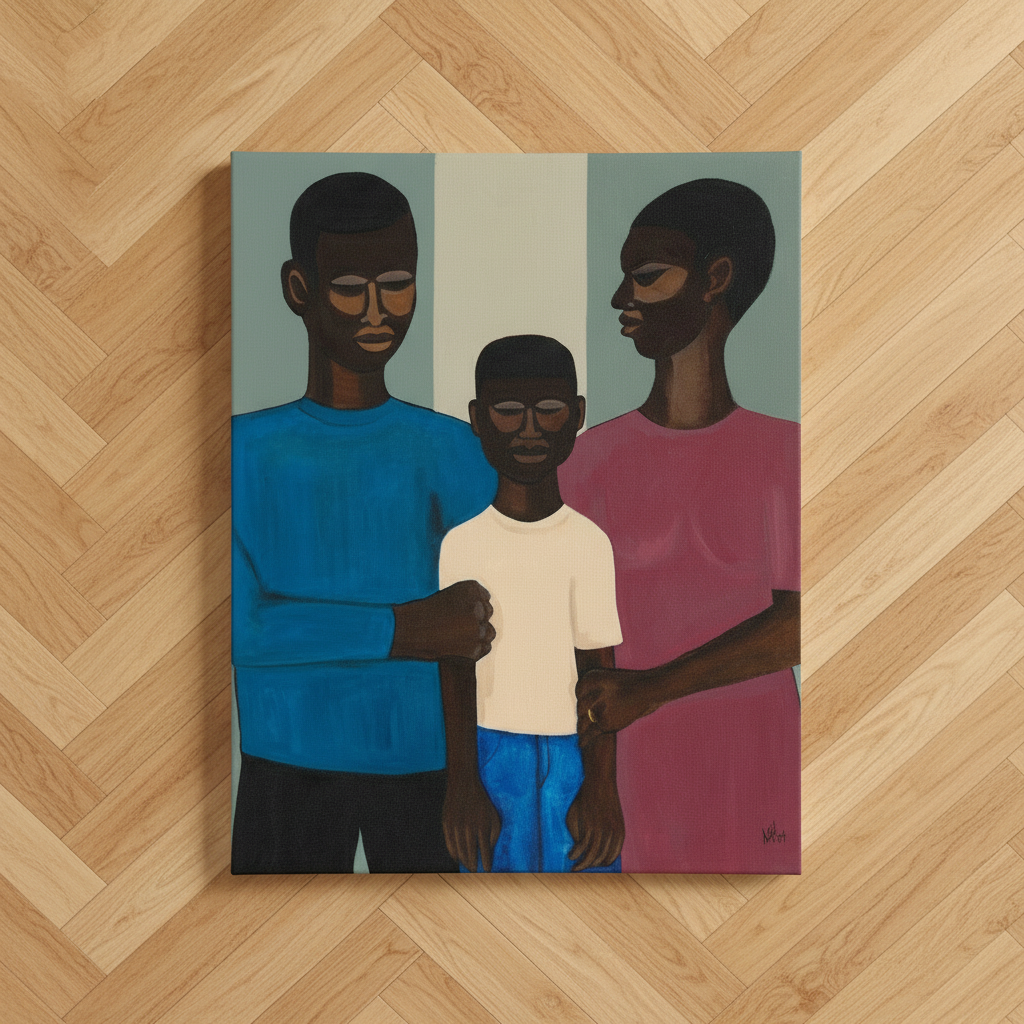 Black Family Wall Art | Framed African American Home Decor