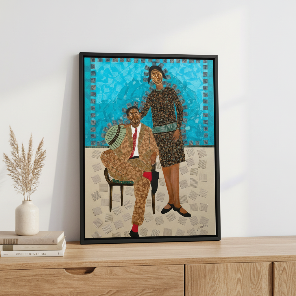 African Ancestry Framed Canvas Wall Art | African American Decor