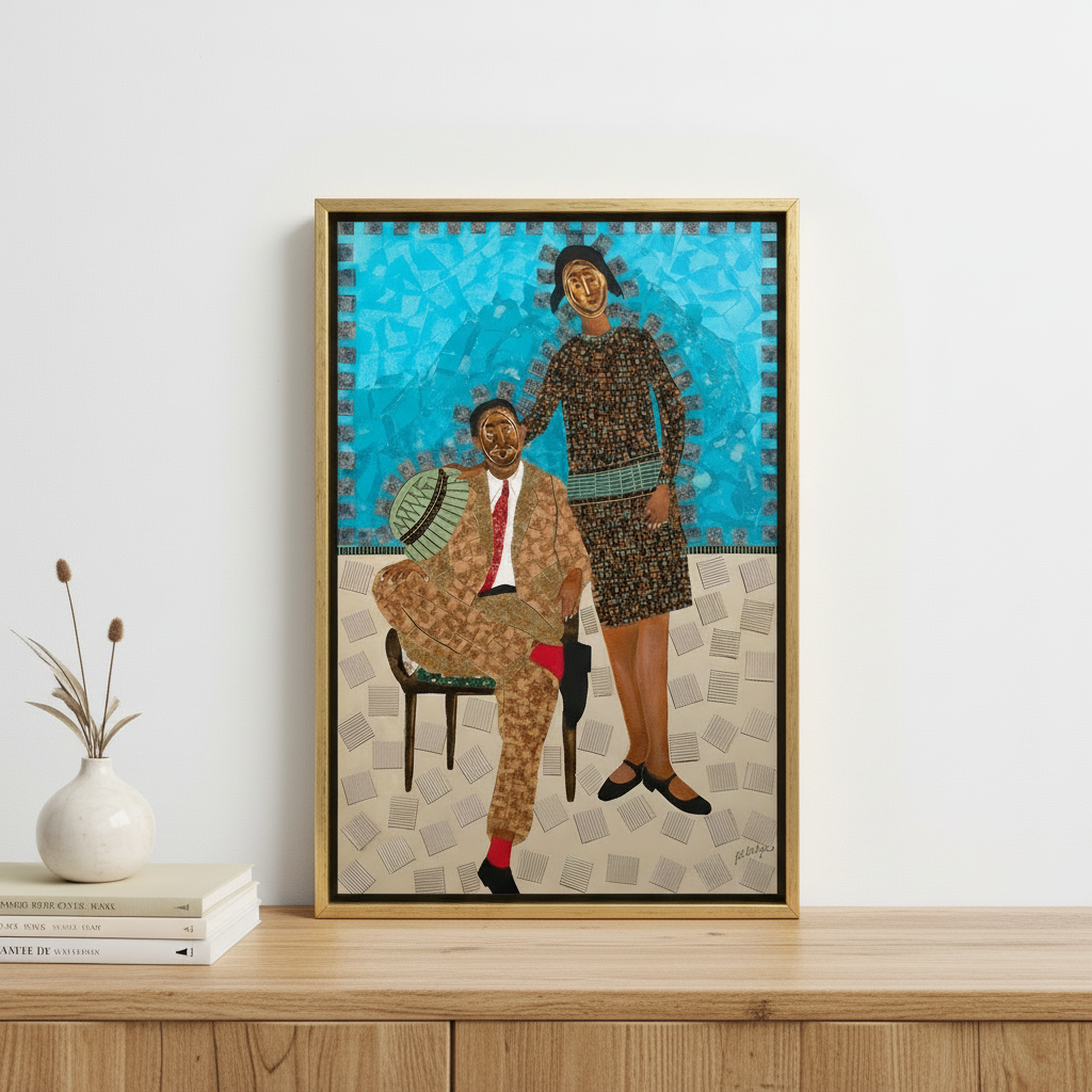 African Ancestry Framed Canvas Wall Art | African American Decor