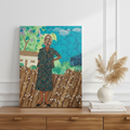 They Came Before Us 2 canvas print flat on oak sideboard — Black history canvas wall art
